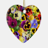 Hübsche Stiefmütterchen Keramikornament (Rechts)