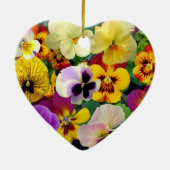 Hübsche Stiefmütterchen Keramikornament (Hinten)