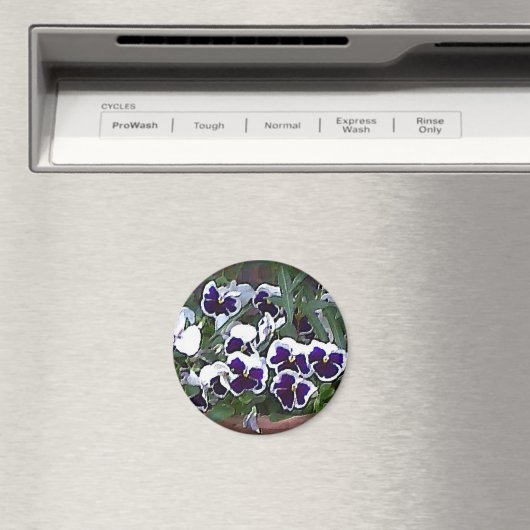 Hübsche Stiefmütterchen Magnet (In Situ (Geschirrspüler))