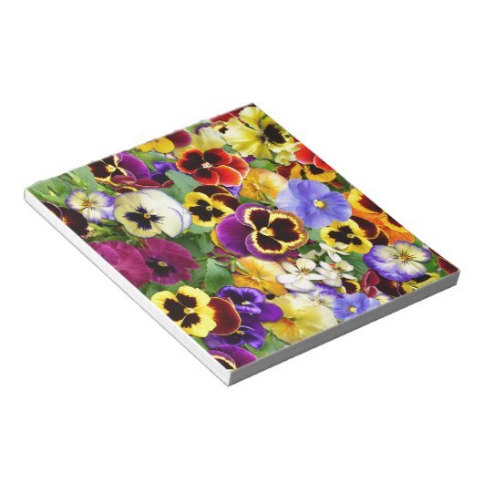 Hübsche Stiefmütterchen Notizblock (angewinkelt)