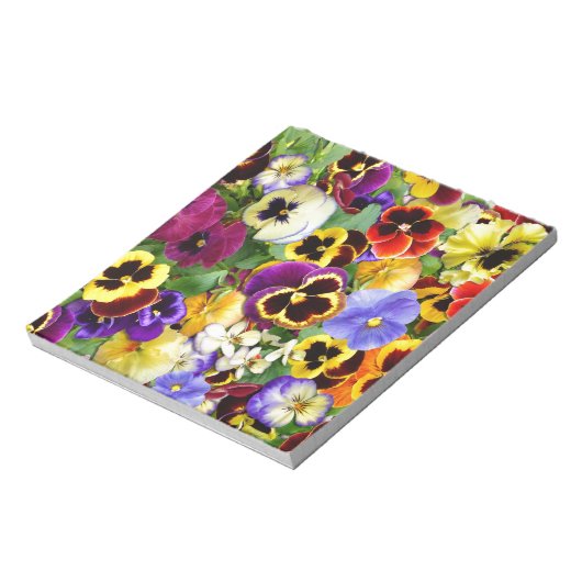 Hübsche Stiefmütterchen Notizblock (Rotiert)