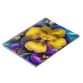 Hübsche Stiefmütterchen Notizblock (Linke Seite)