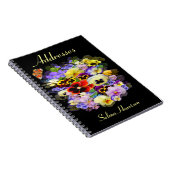 Hübsche Stiefmütterchen Notizblock (Rechte Seite)