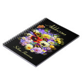 Hübsche Stiefmütterchen Notizblock (Linke Seite)