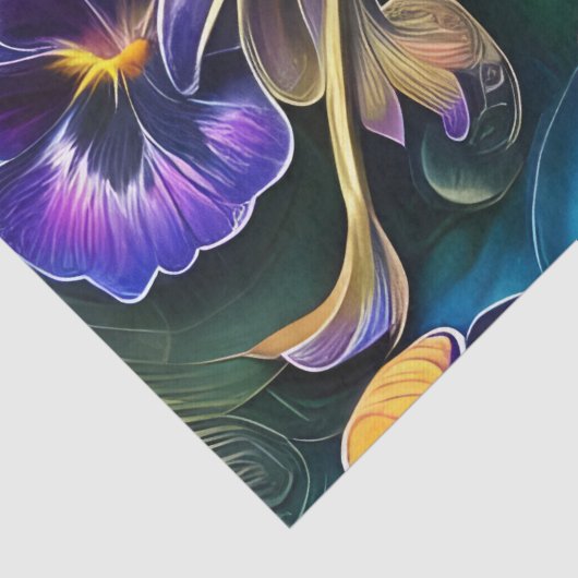 Hübsche Stiefmütterchen Seidenpapier (Detail)