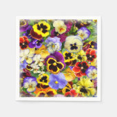 Hübsche Stiefmütterchen Serviette (Vorderseite)