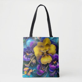 Hübsche Stiefmütterchen Tasche