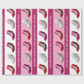 Hübsche Stilettos Personalisiert Geschenkpapier (Flach)