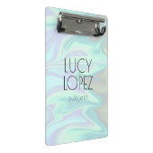 Hübsche stilvolle moderne elegante Küchenholografi Mini Klemmbrett (Schrägansicht)