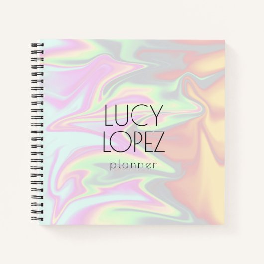 Hübsche stilvolle moderne elegante Küchenholografi Notizblock (Vorderseite)