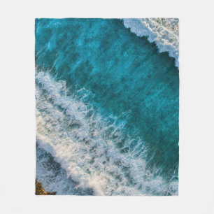 Hübsche Strandlandschaft Fleecedecke