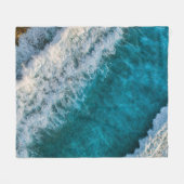 Hübsche Strandlandschaft Fleecedecke (Vorderseite (Horizontal))