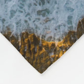 Hübsche Strandlandschaft Fleecedecke (Ecke)