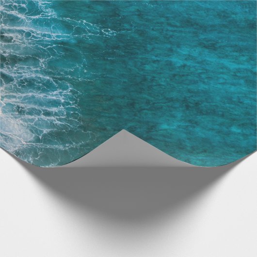 Hübsche Strandlandschaft Geschenkpapier (Ecke)