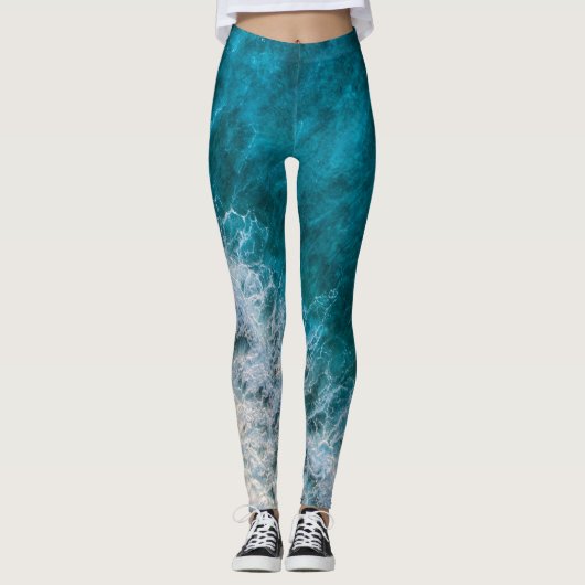 Hübsche Strandlandschaft Leggings (Vorderseite)