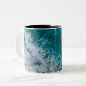 Hübsche Strandlandschaft Zweifarbige Tasse (Vorderseite Links)