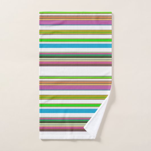 HÜBSCHE STREIFEN BADHANDTUCH SET (Handtuch)