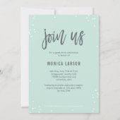 Hübsche Streifen EDITABLE FARBEN Abschluss laden Einladung (Rückseite)