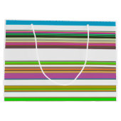 HÜBSCHE STREIFEN GROßE GESCHENKTÜTE (Rückseite)