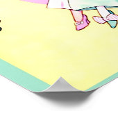 Hübsche Suffragettes Vintage Kunst verändert Poster (Ecke)