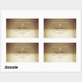 Hübsche Sun über die Etiketten für Ocean Design-Pr Rechteckiger Aufkleber (Blatt)