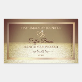 Hübsche Sun über die Etiketten für Ocean Design-Pr Rechteckiger Aufkleber