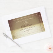 Hübsche Sun über die Etiketten für Ocean Design-Pr Rechteckiger Aufkleber (Umschlag)