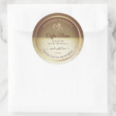 Hübsche Sun über die Etiketten für Ocean Design-Pr Runder Aufkleber (Tasche)