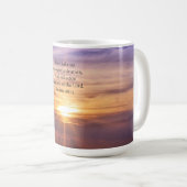 Hübsche Sunset Faith Bible Verse Tasse (VorderseiteRechts)