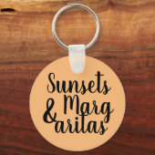 hübsche SUNSETS & MARGARITAS | Schlüsselanhänger (Vorderseite)