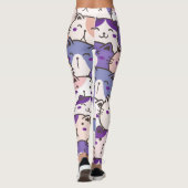 Hübsche süße Muster Katzen Kätzchen, Modern Leggings (Rückseite)