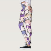 Hübsche süße Muster Katzen Kätzchen, Modern Leggings (Links)