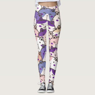 Hübsche süße Muster Katzen Kätzchen, Modern Leggings