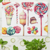 Hübsche Süßigkeiten Küchentücher (Gefaltet)