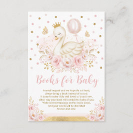 Hübsche Swan Princess Pink Gold Books for Baby Gir Begleitkarte