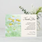 Hübsche Tage in einem Feldfoto Dankeskarte (Stehend Vorderseite)