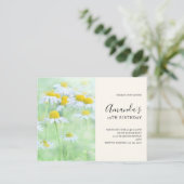 Hübsche Tageszeitungen in einer Feldgeburt Einladu Postkarte (Stehend Vorderseite)