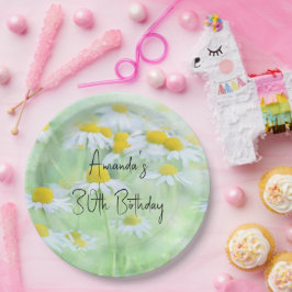 Hübsche Tageszeitungen in Feldfotografie Geburtsta Pappteller