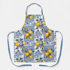 Hübsche Talavera Tile All-over Print Schürze Lemon