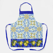 Hübsche Talavera Tile All-over Print Schürze Lemon (Vorderseite)