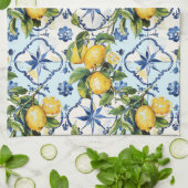 Hübsche Talavera-Tile-Multimedia-Lemons Geschirrtuch (Gefaltet)