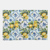 Hübsche Talavera-Tile-Multimedia-Lemons Geschirrtuch (Horizontal)