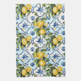 Hübsche Talavera-Tile-Multimedia-Lemons Geschirrtuch