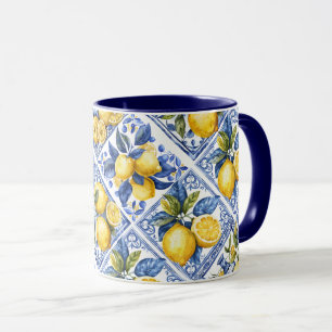 Hübsche Talavera-Tile-Multimedia-Lemons Tasse