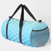 Hübsche Tasche Ombre Blue und Peach Geometric (Rechte Ecke)