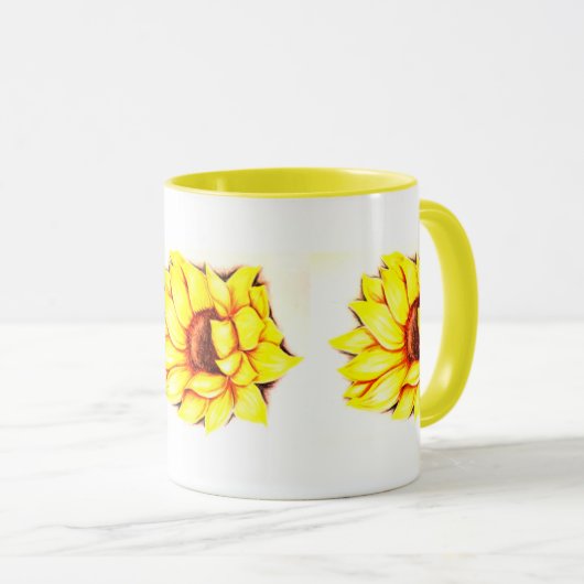 **HÜBSCHE TASSE DES SONNENBLUMENS** (VorderseiteRechts)