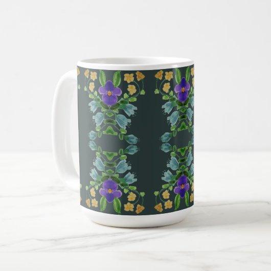 Hübsche Tasse für großen Kaffee (Vorderseite Links)