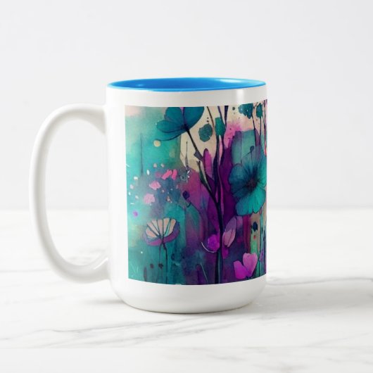 Hübsche Tasse mit blauem Geruch (Links)