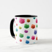 Hübsche Tasse mit verzauberter Rose (Vorderseite Links)