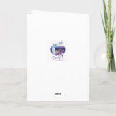 Hübsche Taube für Passahfest mit olivgrünem Blatt Karte (Rückseite)